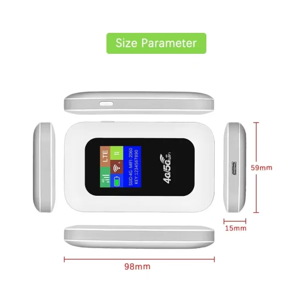 4G/5G Mobile WiFi Router 2100mAh - Image 4